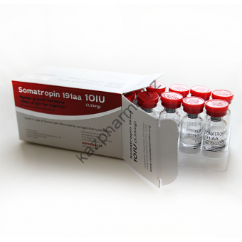 Гормон роста CanadaPeptides Somatropin 191aa (10 флаконов по 10 ед) - Акколь